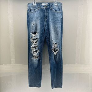 KanCan Skinny Jeans Distressed Destroyed Womens Size 3/25 Stretch KC8371M 29x27